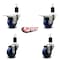 Service Caster 3'' Solid Poly Swivel 1-1/2'' Expanding Stem Caster Set 2 Total Lock Brakes, 4PK SCC-EXTTL20S314-SPUS-2-S-2-112 - alternate 5